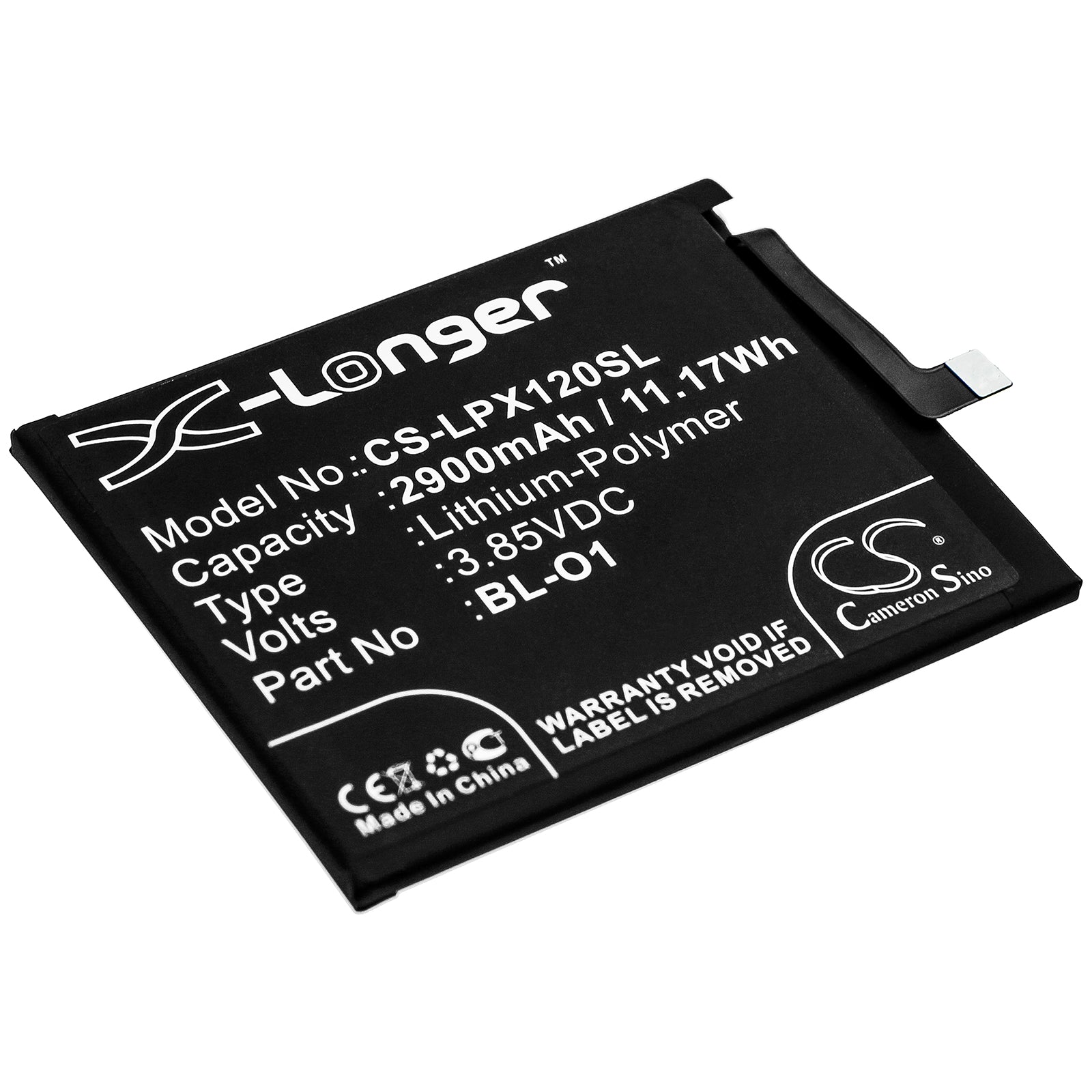 Li-Polymer Battery fits Lg, K20 2019, K8 Plus 3.85V, 2900mAh Mobile & SmartPhone Cameron Sino Technology Limited
