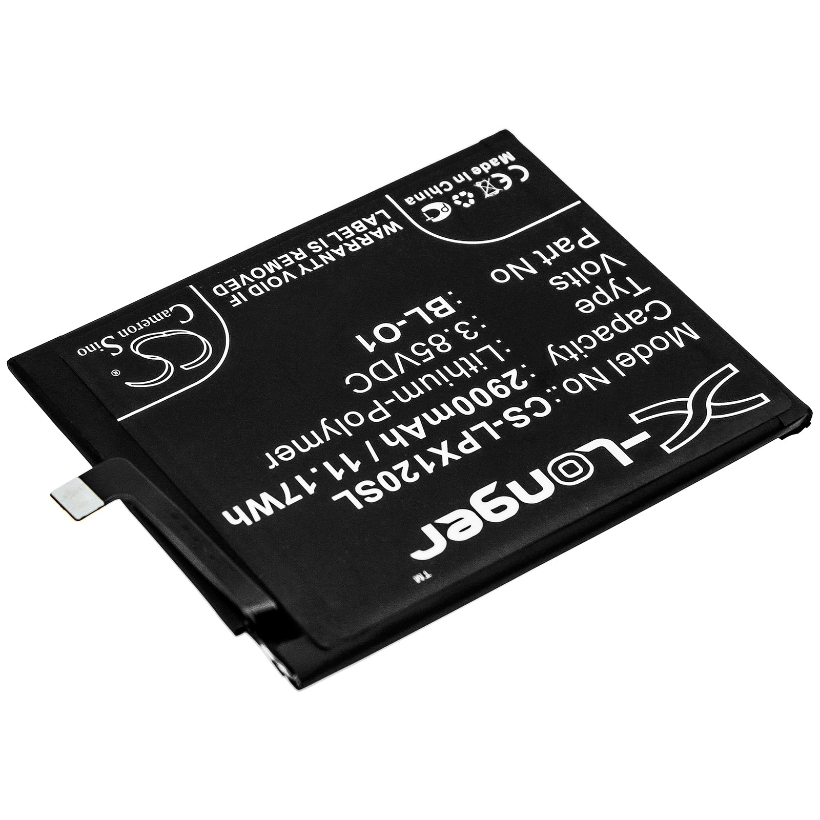 Li-Polymer Battery fits Lg, K20 2019, K8 Plus 3.85V, 2900mAh Mobile & SmartPhone Cameron Sino Technology Limited