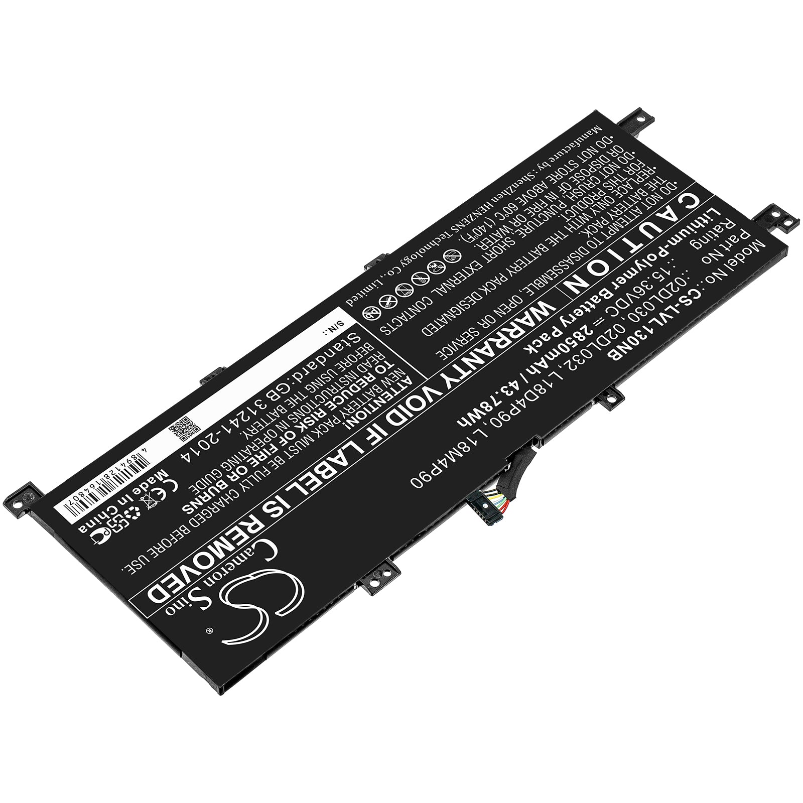 Li-ion Battery fits Lenovo, Thinkpad L13 Gen 2-20vjs07v00, Thinkpad L13 Gen 2-20vjs0dx00 15.36V, 2850mAh Notebook & Laptop Cameron Sino Technology Limited