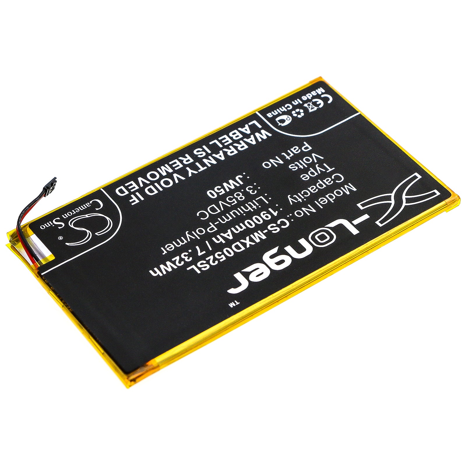 Li-Polymer Battery fits Motorola, Md1005g, Moto Module 5g 3.85V, 1900mAh Mobile & SmartPhone Cameron Sino Technology Limited