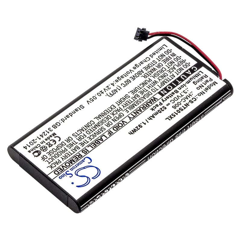 Li-ion Battery Fits Nintendo, Hac-015, Hac-016, Hac-a-jcl-c0 3.7v, 520mah Game Console Cameron Sino Technology Limited