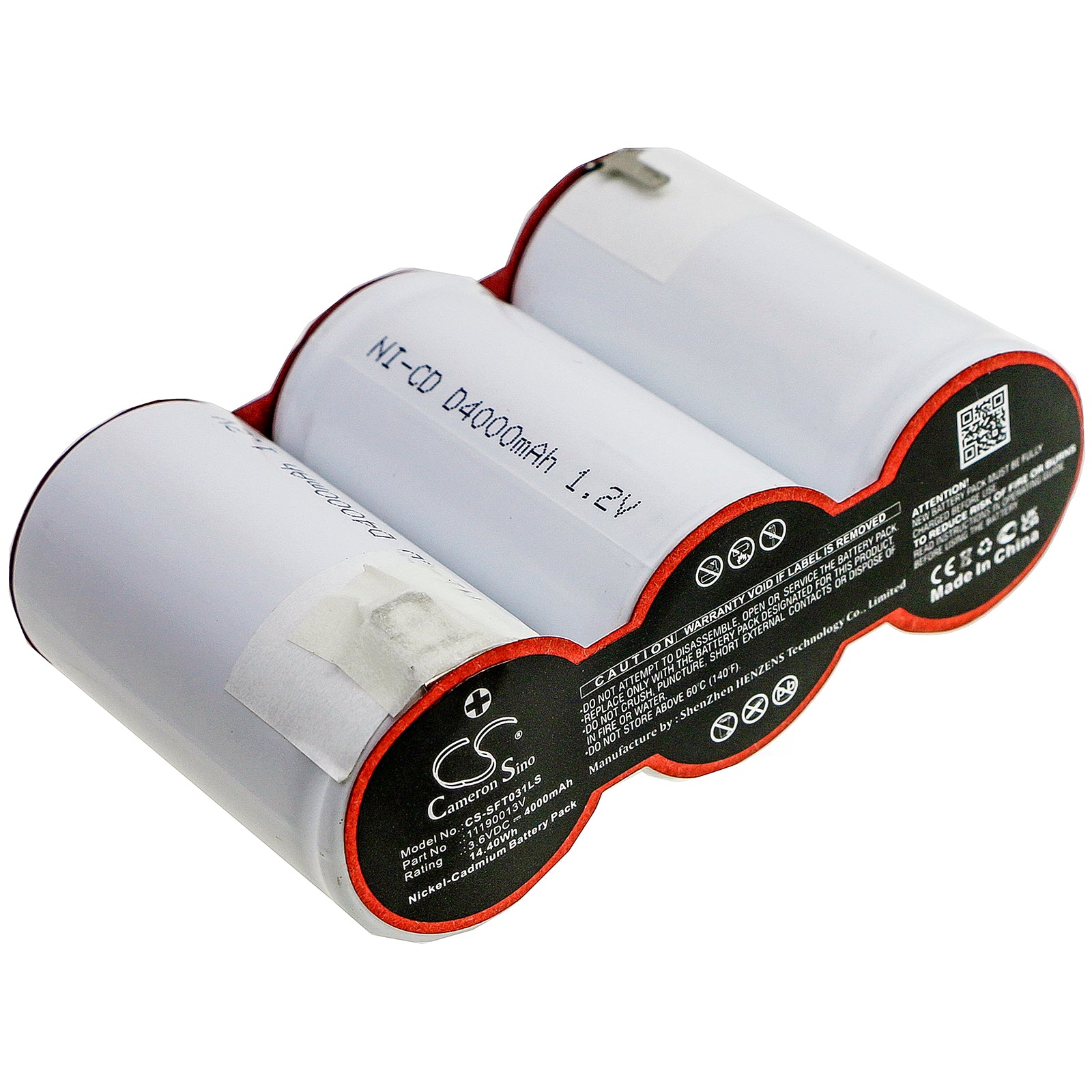 Ni-CD Battery fits Van Lien, 11190013v, 3savtd113lf, Set A 3 St D 4.0/ht Lb 3.6V, 4000mAh Emergency Lighting Cameron Sino Technology Limited