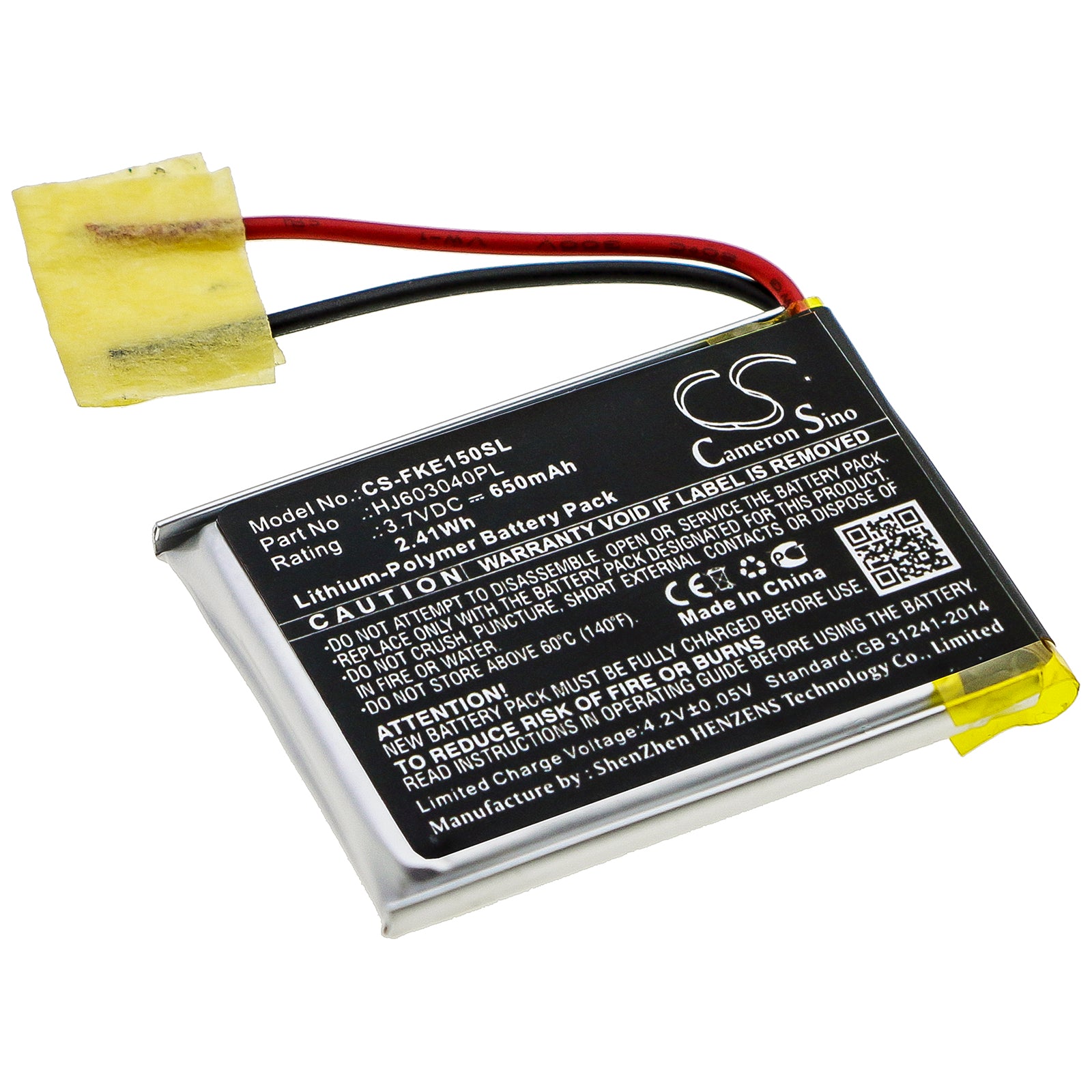 Li-Polymer Battery fits Fluke, 15b, 17b 3.7V, 650mAh Equipment & Survey & Test Cameron Sino Technology Limited