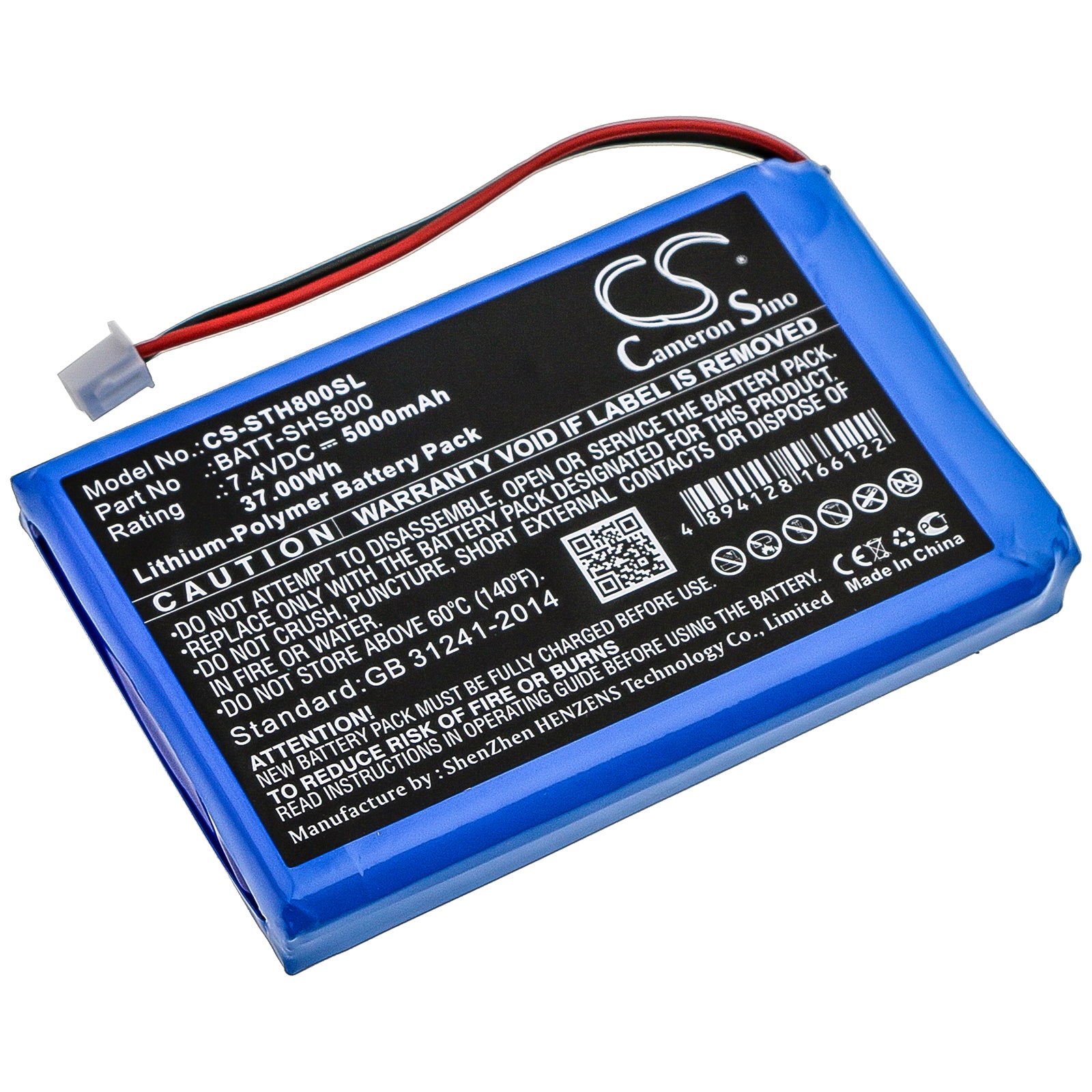 Li-Polymer Battery fits Siglent, Shs1000, Shs800 7.4V, 5000mAh Equipment & Survey & Test Cameron Sino Technology Limited