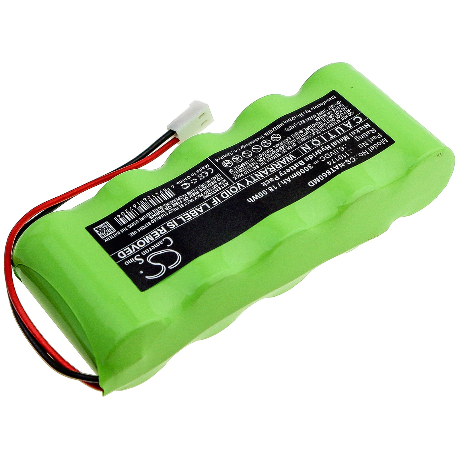 Ni-MH Battery fits Nonin, Pulsoximter 8600, Pulsoximter 8604, Pulsoximter 8700 6.0V, 3000mAh Medical Cameron Sino Technology Limited