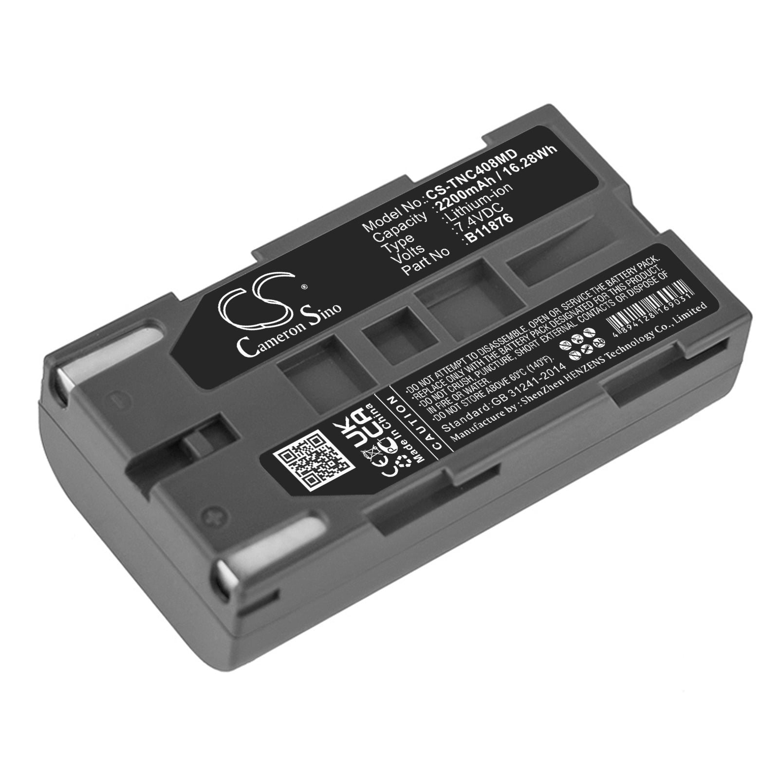 Li-ion Battery fits Tsi Inc, Certifier Fa Plus Ventilator 7.4V, 2200mAh Medical Cameron Sino Technology Limited