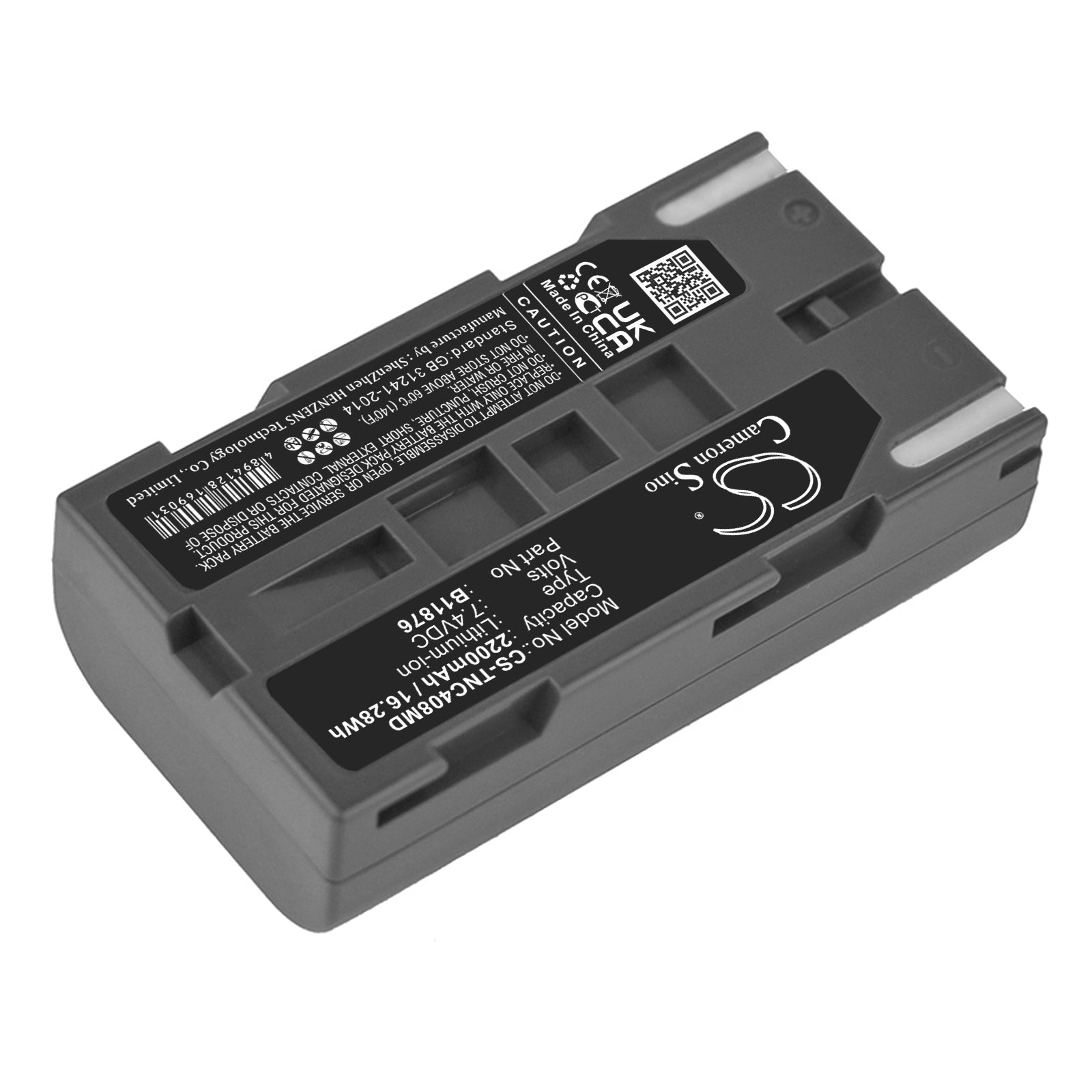 Li-ion Battery fits Tsi Inc, Certifier Fa Plus Ventilator 7.4V, 2200mAh Medical Cameron Sino Technology Limited
