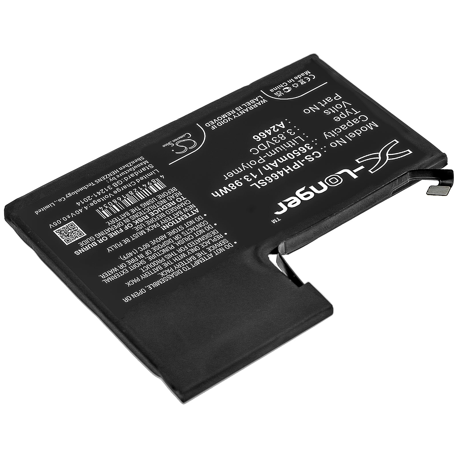 Li-Polymer Battery fits Apple, Iphone 12 Pro Max 3.83V, 3650mAh Mobile & SmartPhone Cameron Sino Technology Limited
