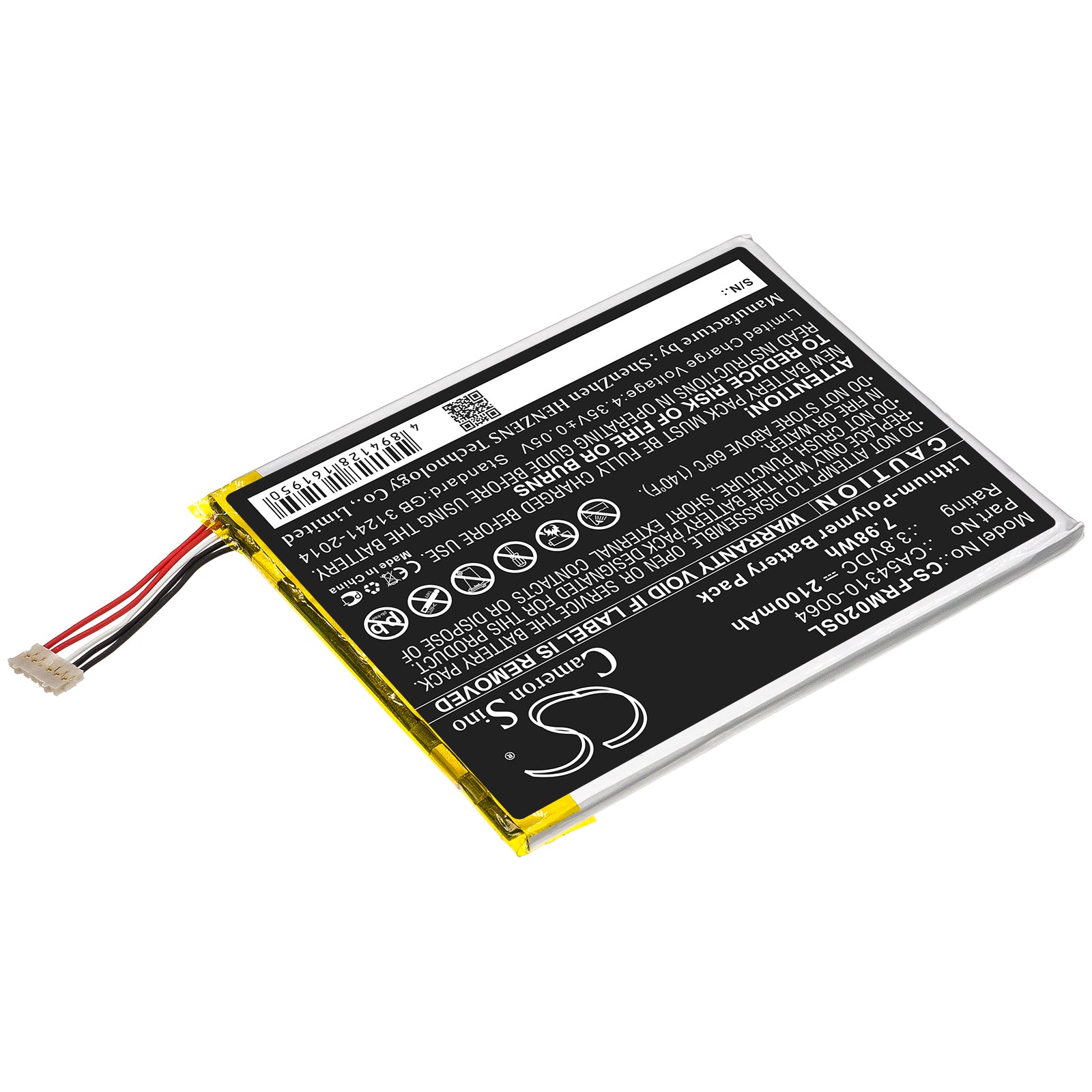 Li-Polymer Battery fits Fujitsu, Arrows M02, F-01h, Rm02 3.8V, 2100mAh Mobile & SmartPhone Cameron Sino Technology Limited