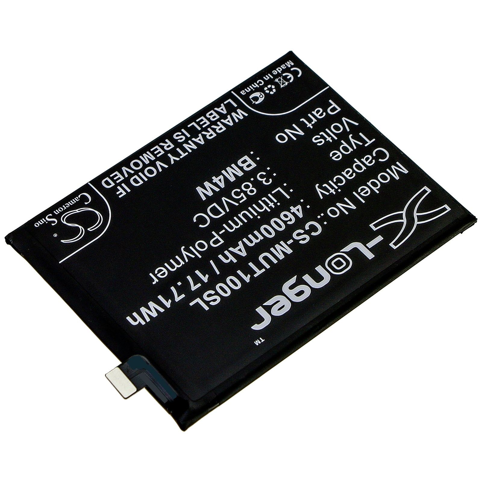 Li-Polymer Battery fits Redmi, M2007j17c, Note 9 Pro 5g, Xiaomi 3.85V, 4600mAh Mobile & SmartPhone Cameron Sino Technology Limited