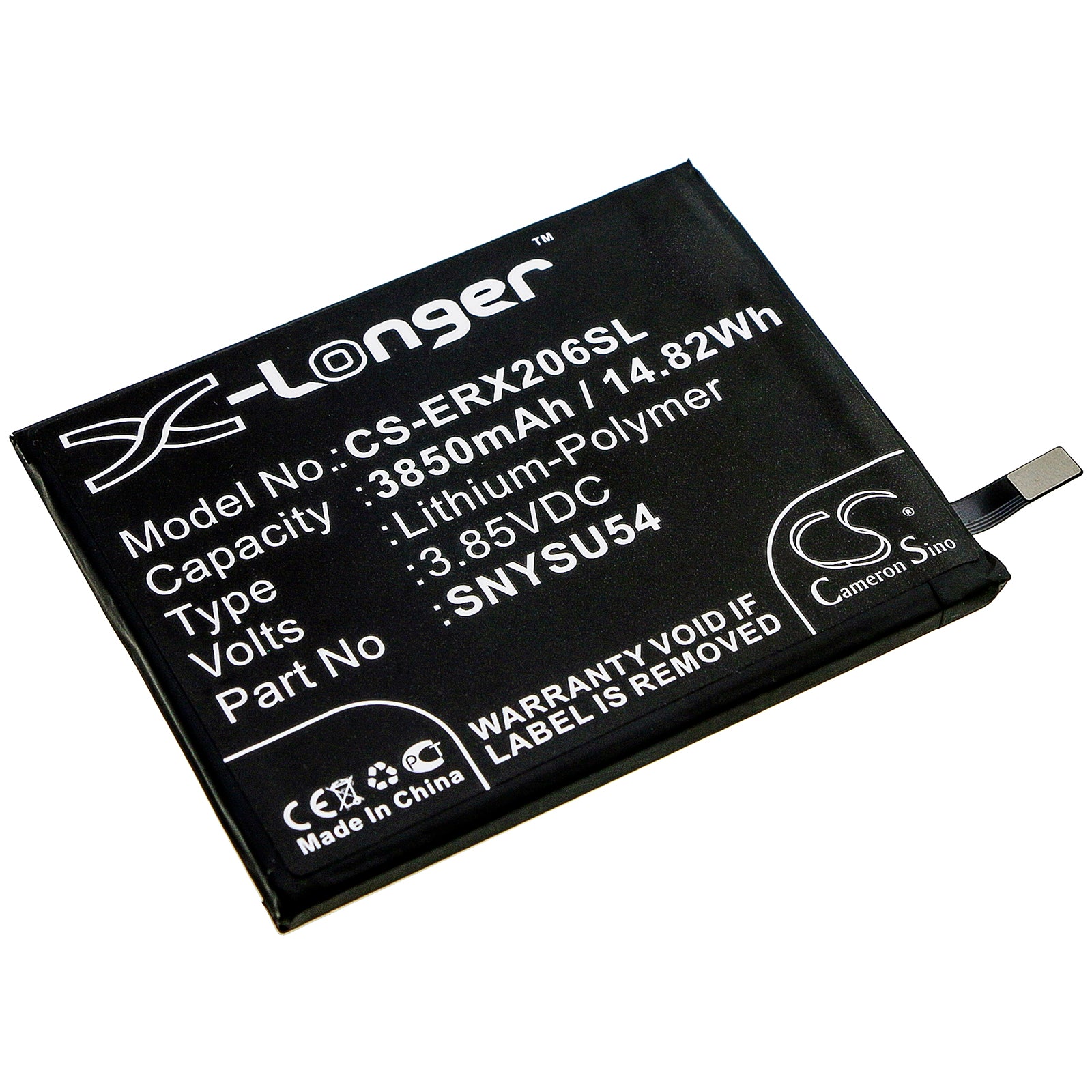 Li-Polymer Battery fits Sony, A002so, Pdx-203, Pdx-206 3.85V, 3850mAh Mobile & SmartPhone Cameron Sino Technology Limited