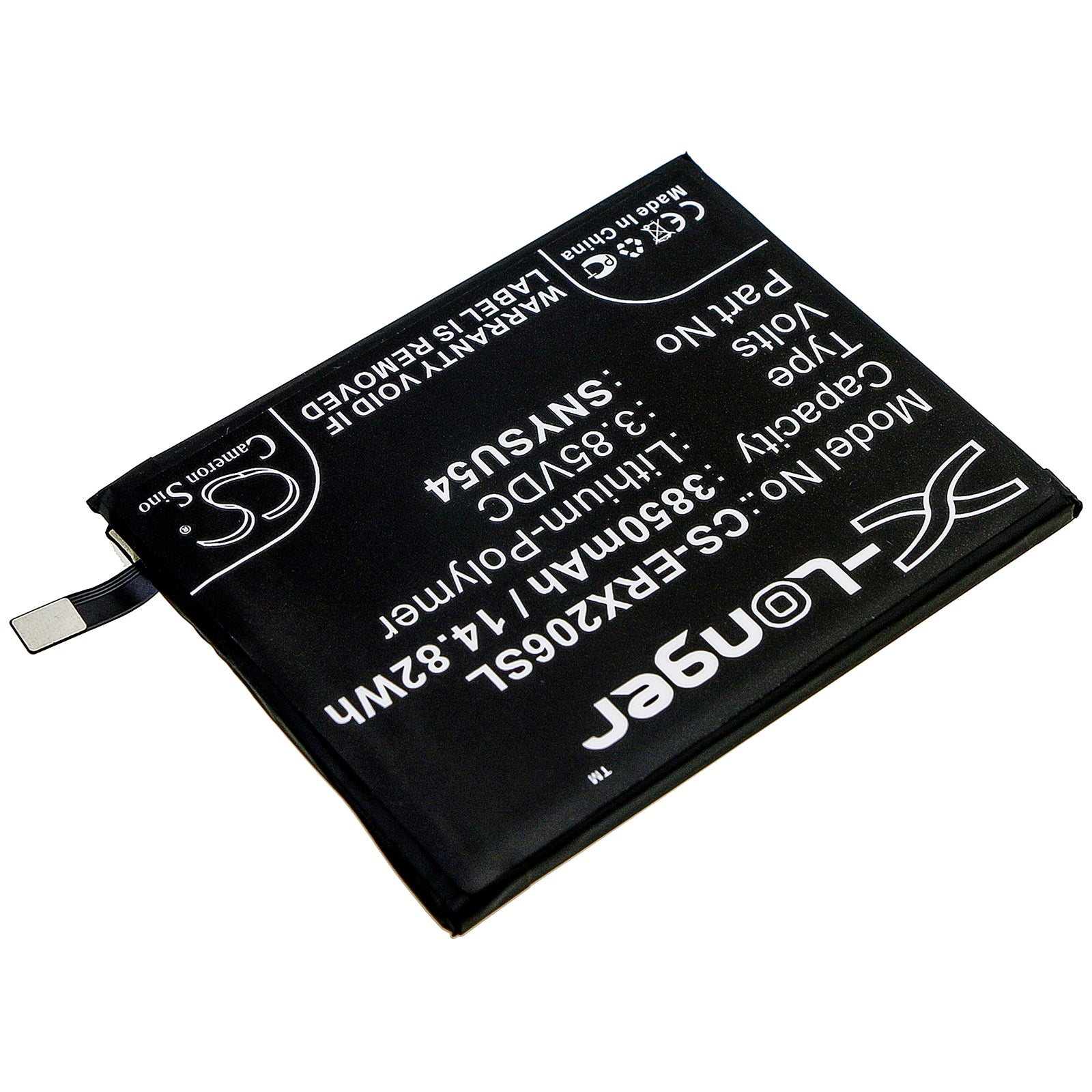 Li-Polymer Battery fits Sony, A002so, Pdx-203, Pdx-206 3.85V, 3850mAh Mobile & SmartPhone Cameron Sino Technology Limited