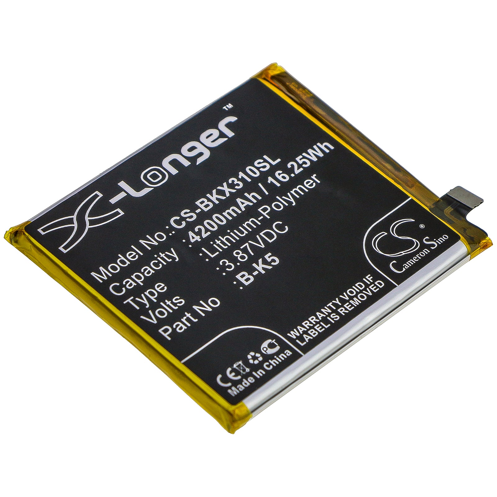 Li-Polymer Battery fits Vivo, V1938, V1938c, V1938t 3.87V, 4200mAh Mobile & SmartPhone Cameron Sino Technology Limited