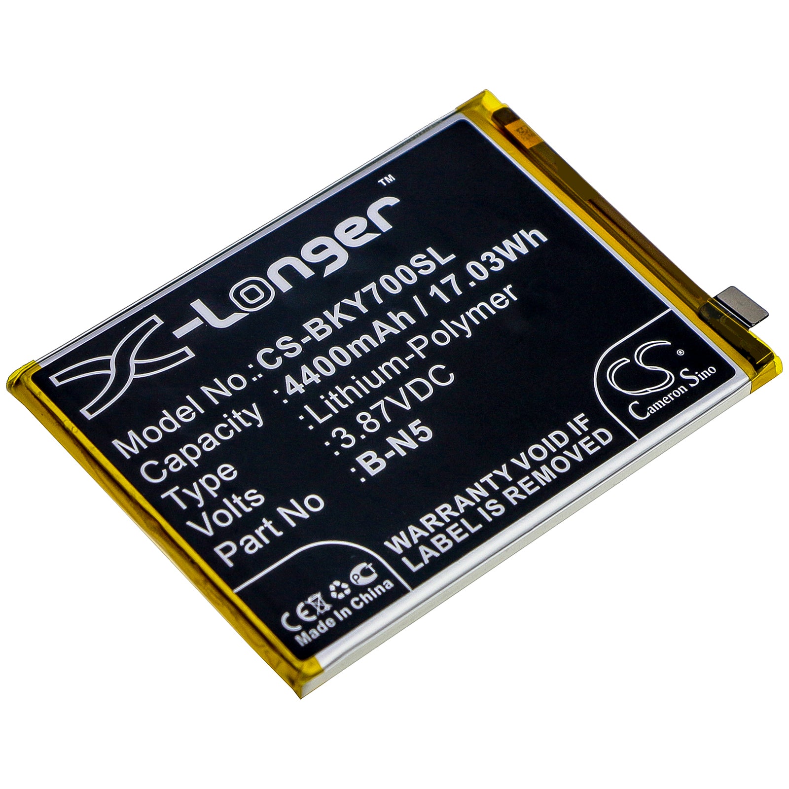 Li-Polymer Battery fits Vivo, V2002, V2002a, Y51s 3.87V, 4400mAh Mobile & SmartPhone Cameron Sino Technology Limited