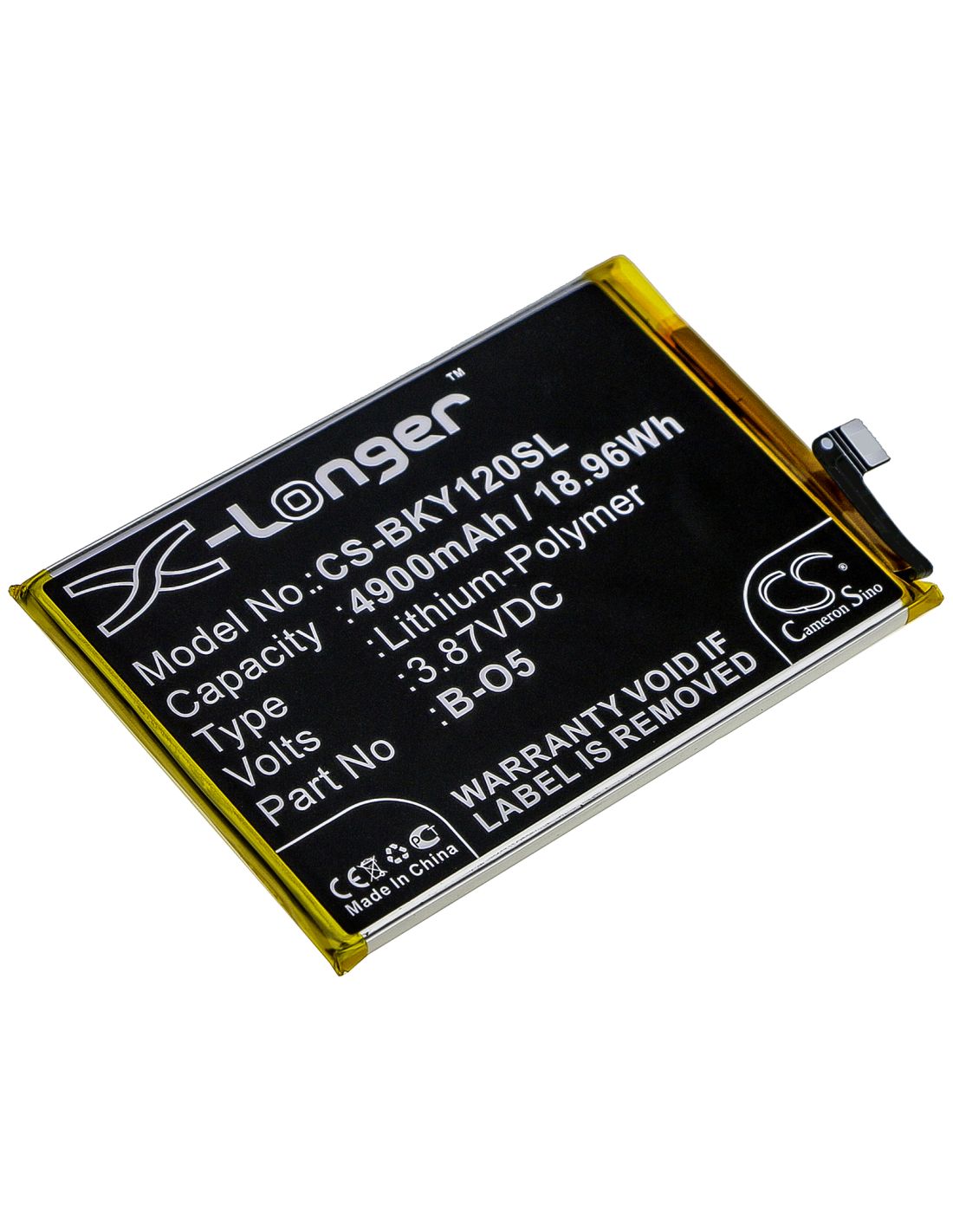 Li-Polymer Battery fits Vivo, Pd1901, Y12, Y12 2019 3.87V, 4900mAh Mobile & SmartPhone Cameron Sino Technology Limited