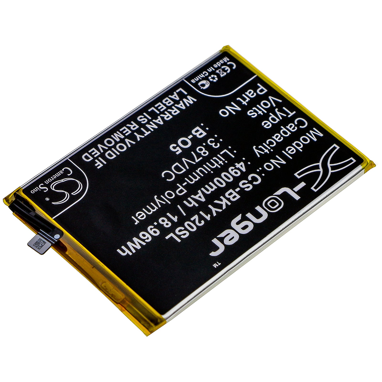 Li-Polymer Battery fits Vivo, Pd1901, Y12, Y12 2019 3.87V, 4900mAh Mobile & SmartPhone Cameron Sino Technology Limited