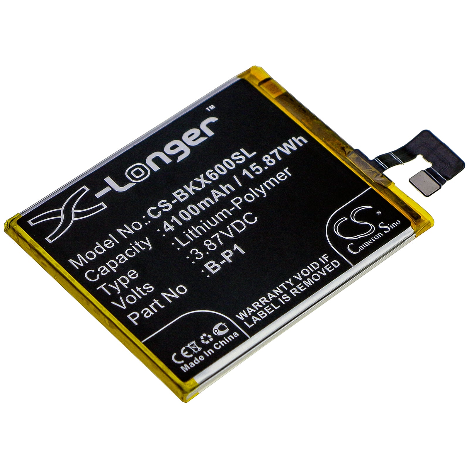 Li-Polymer Battery fits Vivo, V2047, V2047a, X60 Pro 3.87V, 4100mAh Mobile & SmartPhone Cameron Sino Technology Limited