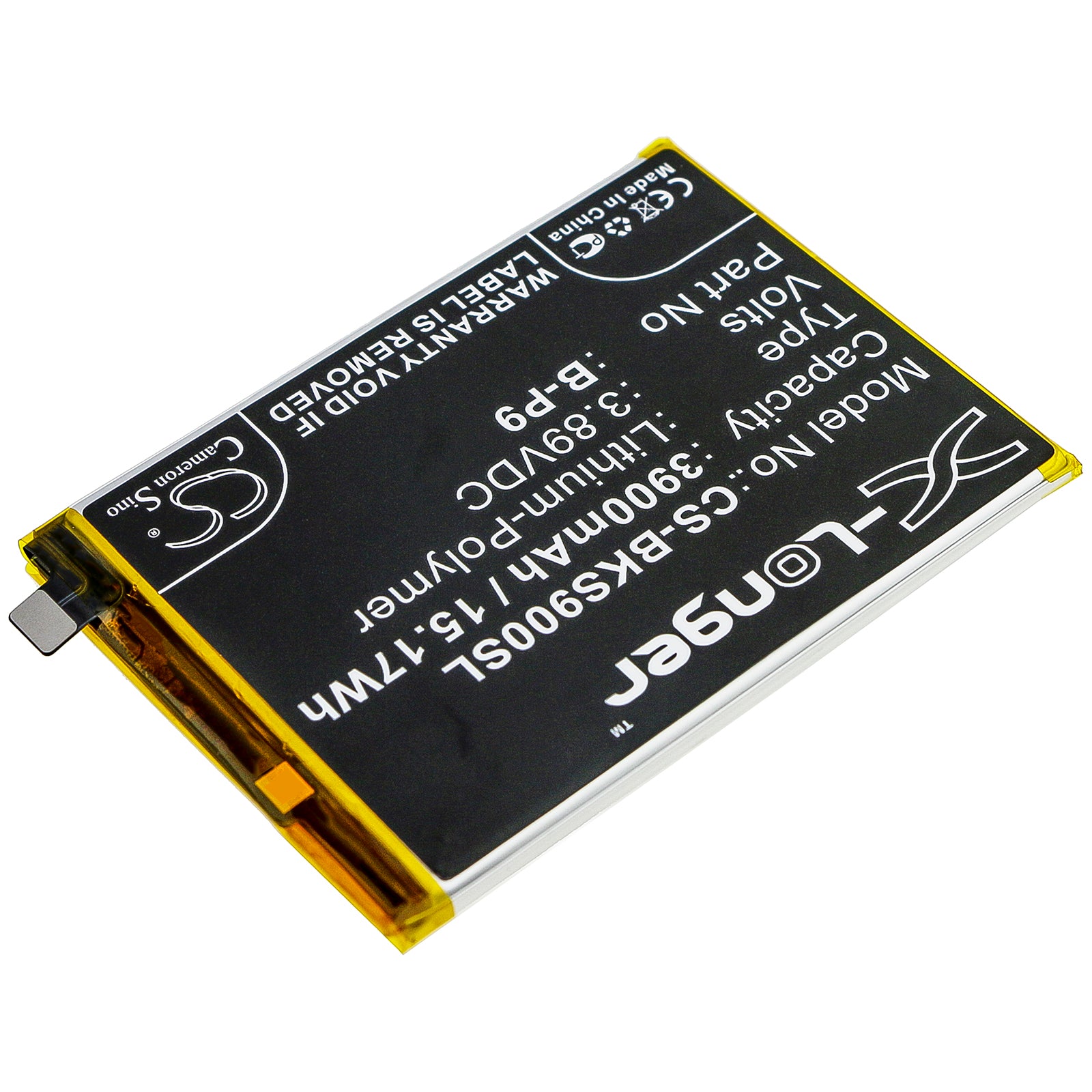 Li-Polymer Battery fits Vivo, S9, V2072a 3.89V, 3900mAh Mobile & SmartPhone Cameron Sino Technology Limited