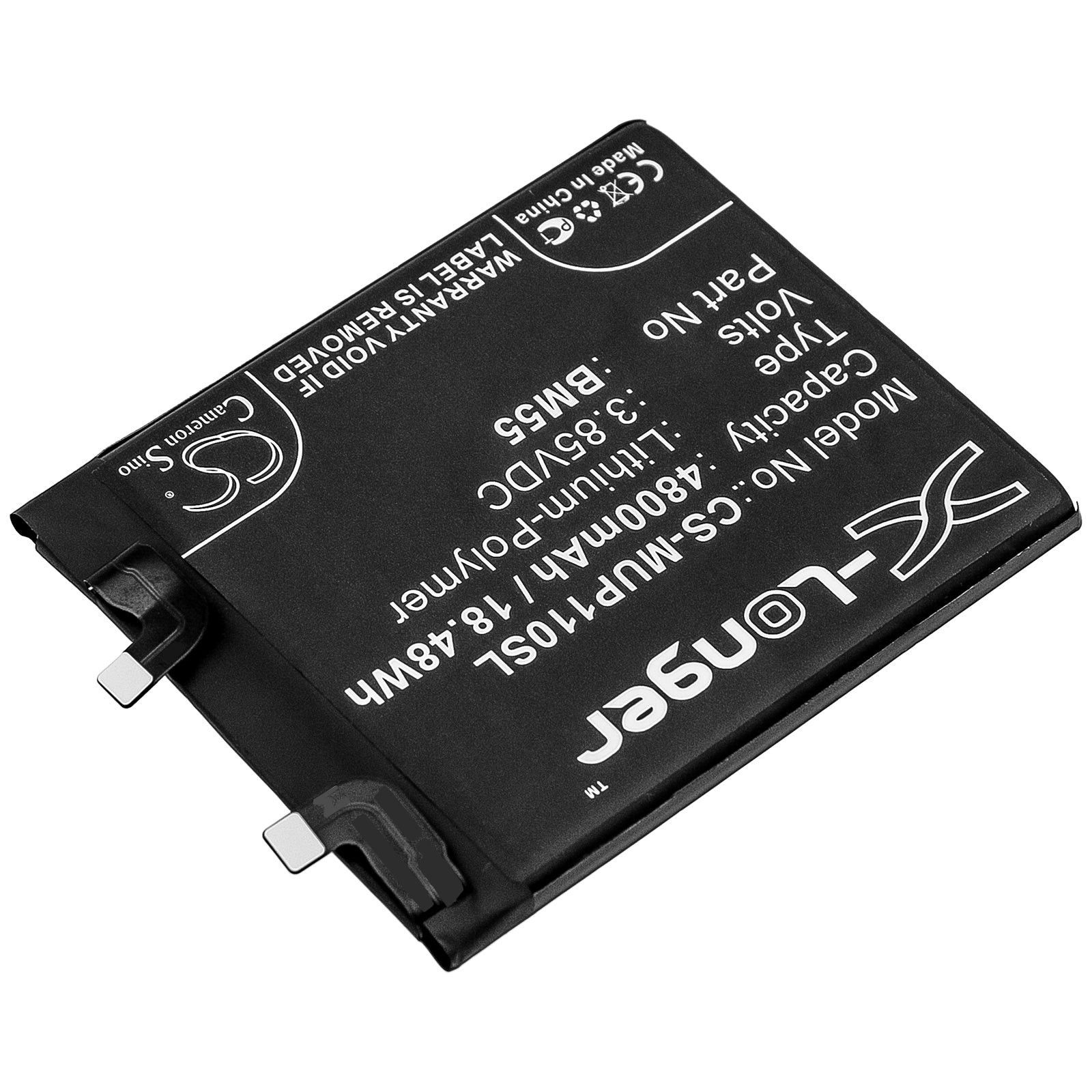 Li-Polymer Battery fits Xiaomi, M2102k1ac, Mi 11 Pro 5g, Mi 11 Ultra 3.85V, 4800mAh Mobile & SmartPhone Cameron Sino Technology Limited
