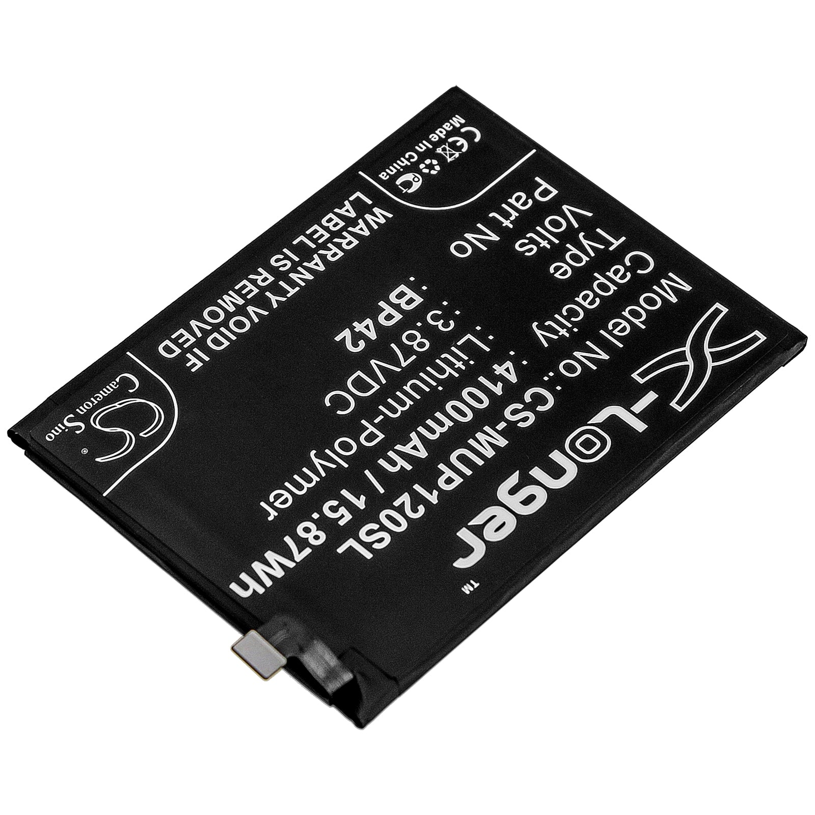 Li-Polymer Battery fits Xiaomi, M2101k9ag, M2101k9c, M2101k9g 3.87V, 4100mAh Mobile & SmartPhone Cameron Sino Technology Limited