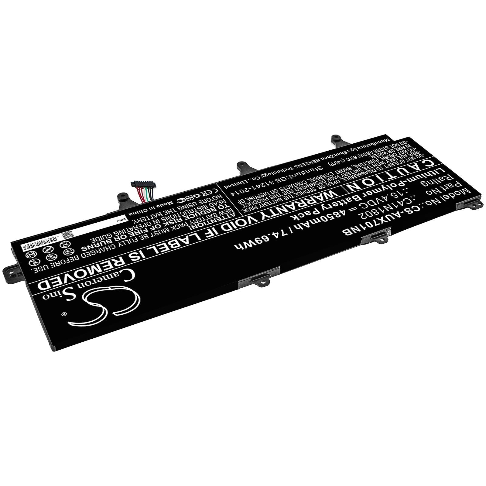Li-Polymer Battery fits Asus, Gx701g, Gx701gv-ev016t, Gx701gv-ev052t 15.4V, 4850mAh Notebook & Laptop Cameron Sino Technology Limited