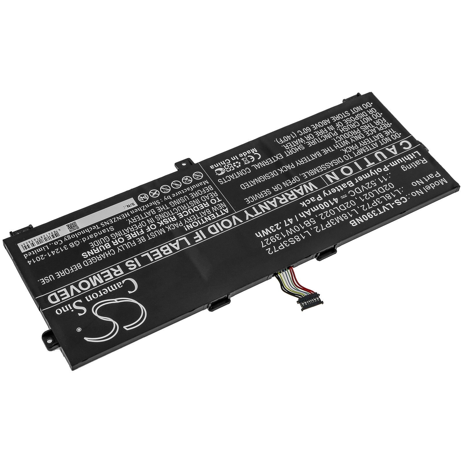 Li-Polymer Battery fits Lenovo, Thinkpad X390 Yoga, Thinkpad X390 Yoga(20nna005cd) 11.52V, 4100mAh Notebook & Laptop Cameron Sino Technology Limited