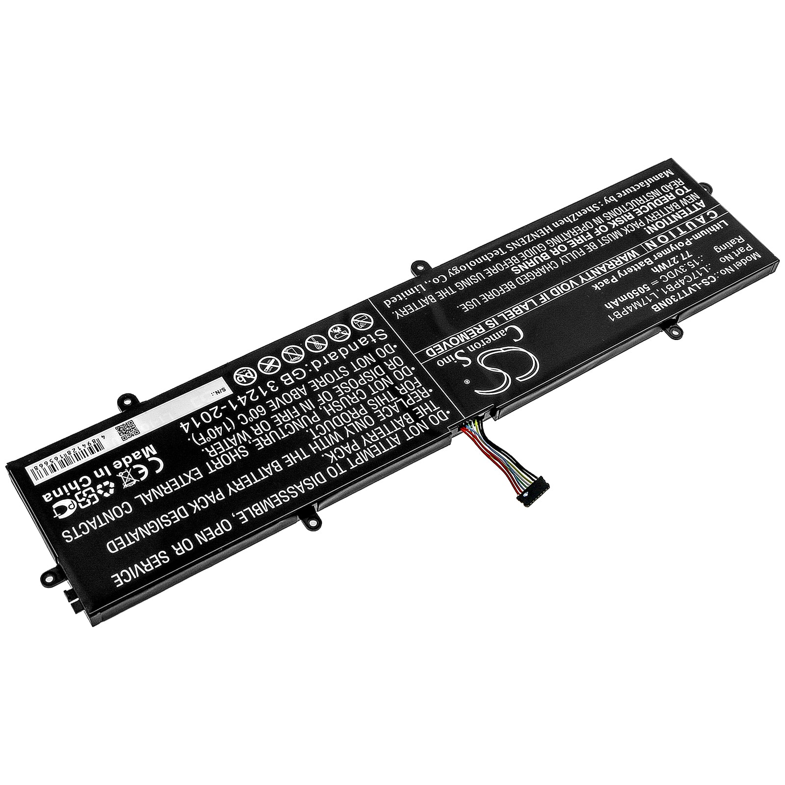 Li-Polymer Battery fits Lenovo, 720s-15, Ideapad 720s Touch-15ikb, Ideapad 720s-15 15.3V, 5050mAh Notebook & Laptop Cameron Sino Technology Limited