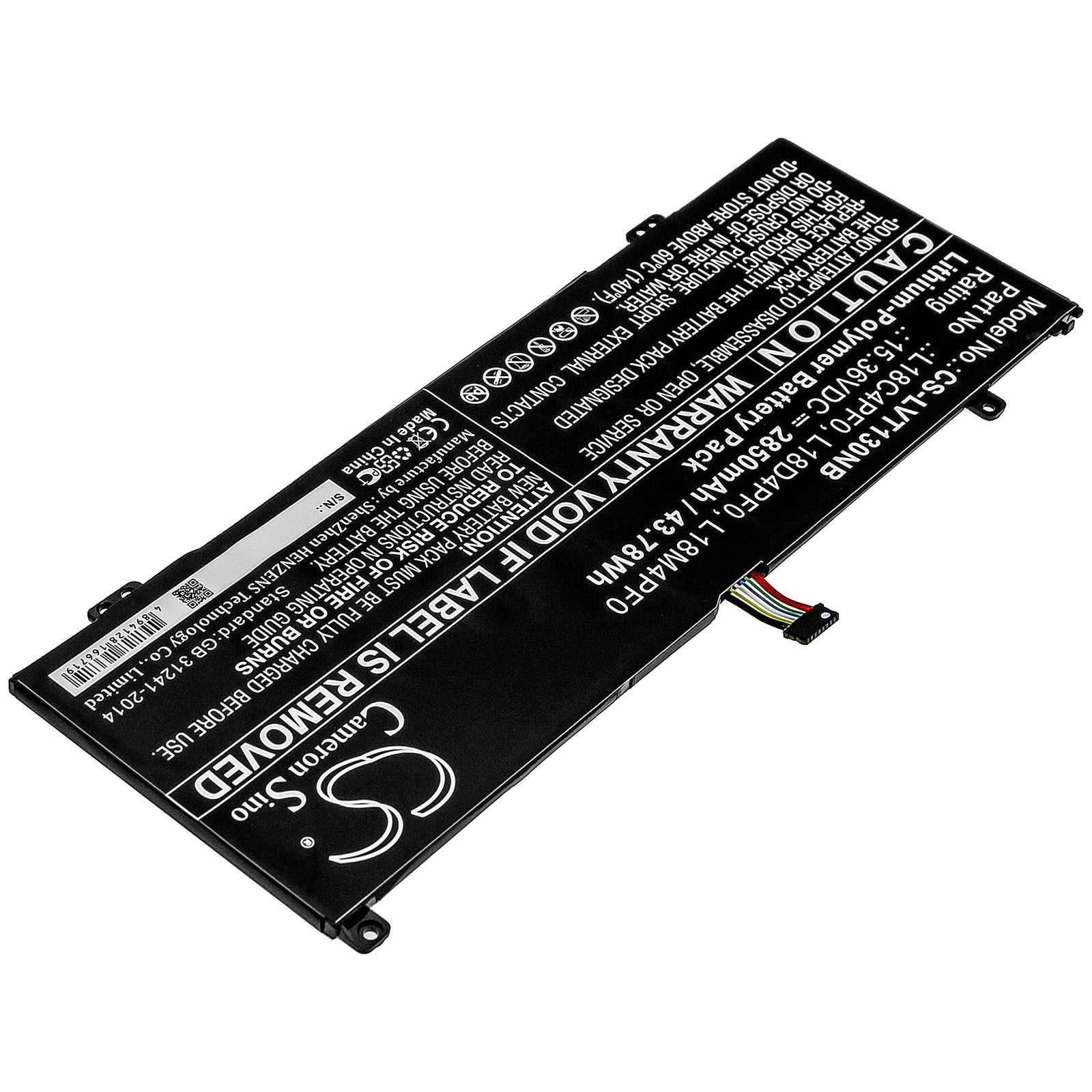 Li-Polymer Battery fits Lenovo, Thinkbook 13s, Thinkbook 13s-20r9005fsb 15.36V, 2850mAh Notebook & Laptop Cameron Sino Technology Limited