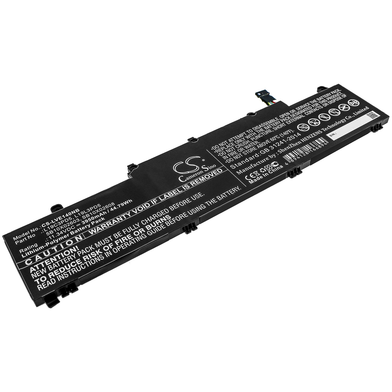 Li-Polymer Battery fits Lenovo, Thinkpad E14 Gen 2, Thinkpad E14 Gen2-20ta000dge 11.34V, 3950mAh Notebook & Laptop Cameron Sino Technology Limited