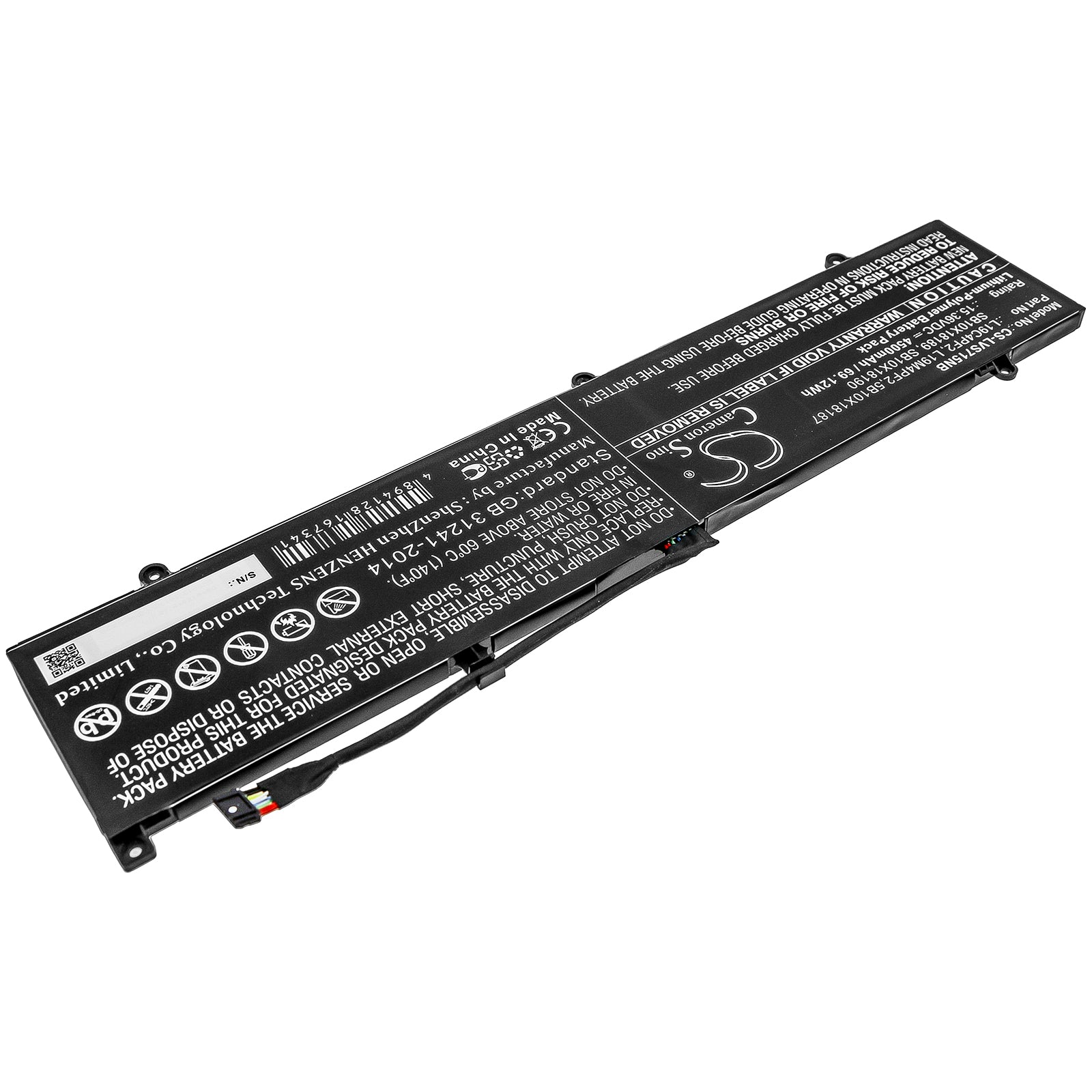 Li-Polymer Battery fits Lenovo, Yoga Slim 7 15, Yoga Slim 7-15imh05 15.36V, 4500mAh Notebook & Laptop Cameron Sino Technology Limited