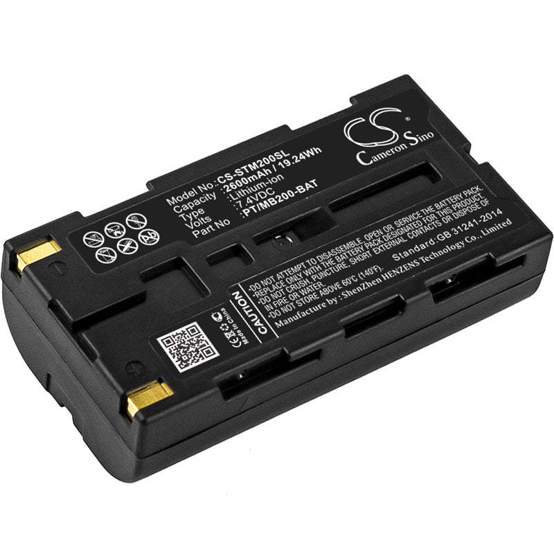 Li-ion Battery fits Sato, Mb200, Mb200i, Mp350 7.4V, 2600mAh Portable Printer Cameron Sino Technology Limited