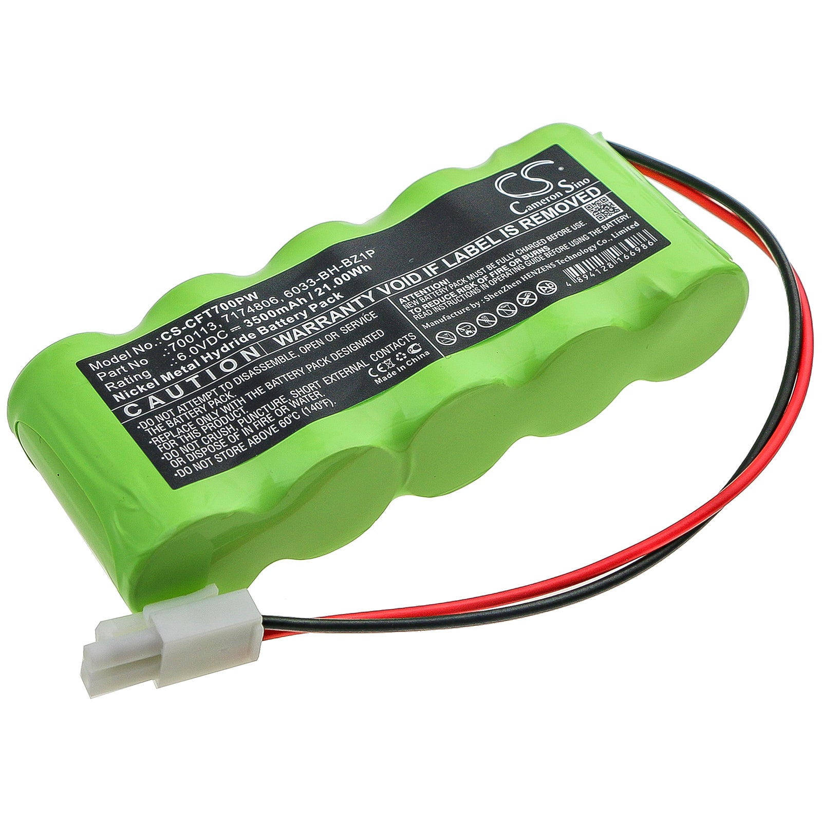 Ni-MH Battery fits Craftsman, 240.74801 6.0V, 3500mAh Power Tools Cameron Sino Technology Limited