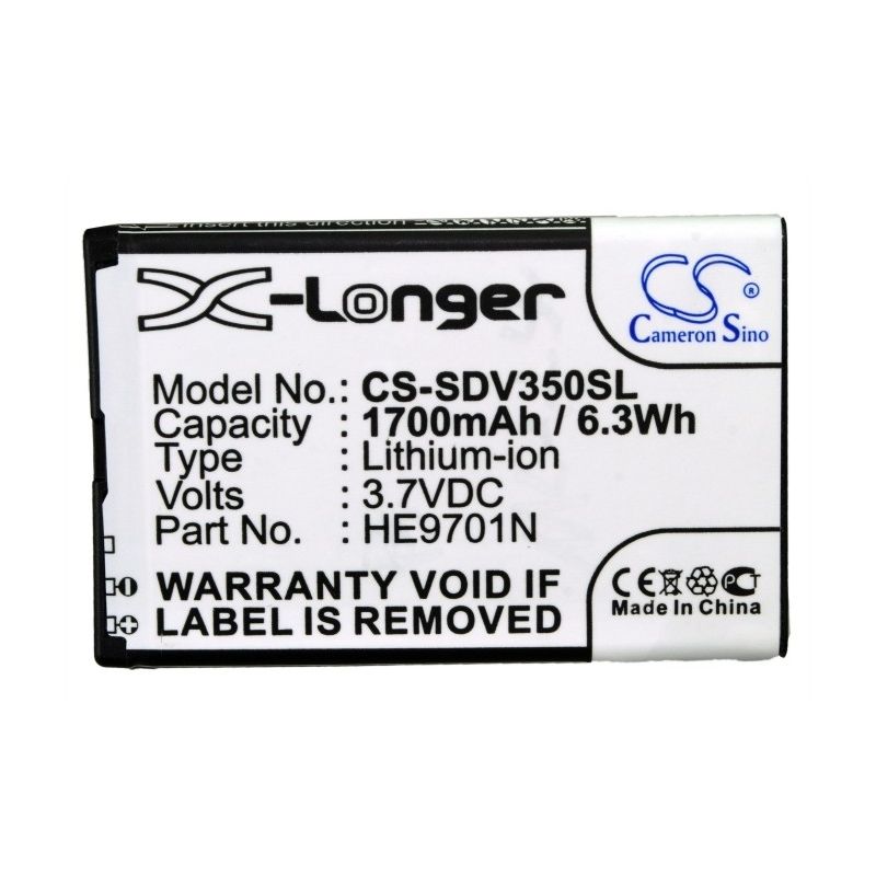 Li-ion Battery Fits Sonocaddie, G-4l, V350, V500 3.7v, 1700mah Electronic Magnifier Cameron Sino Technology Limited