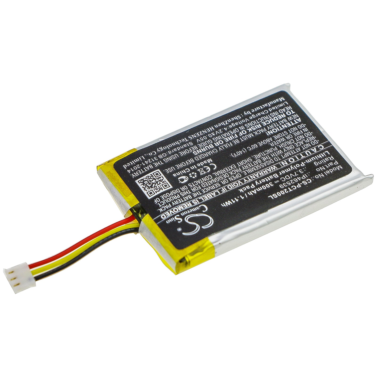 Li-Polymer Battery fits Phonak, Compilot, Compilot Ii 3.7V, 300mAh Wireless Headset Cameron Sino Technology Limited