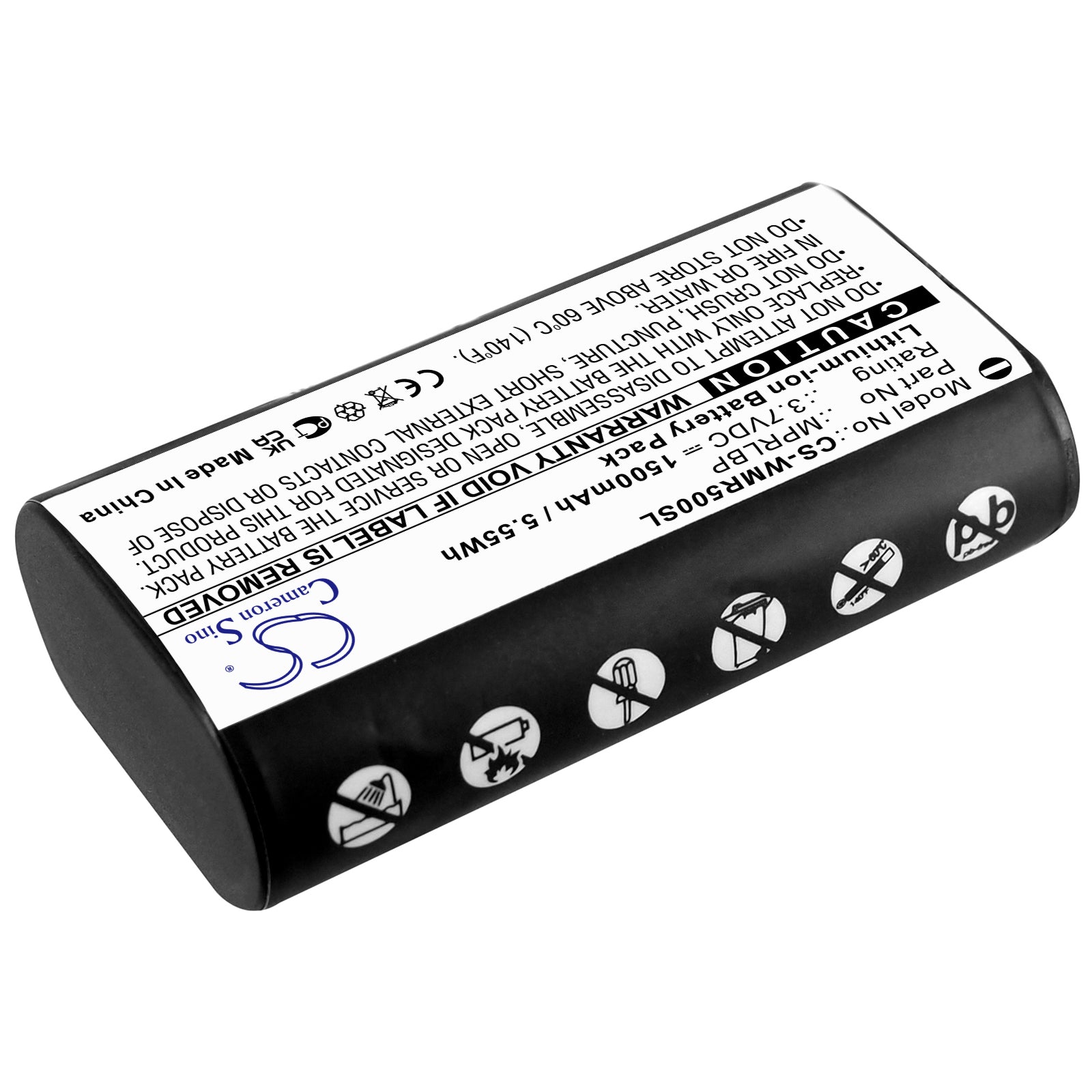 Li-ion Battery fits Wisycom, Mpr30, Mpr30-eng, Mpr50 3.7V, 1500mAh Wireless Headset Cameron Sino Technology Limited
