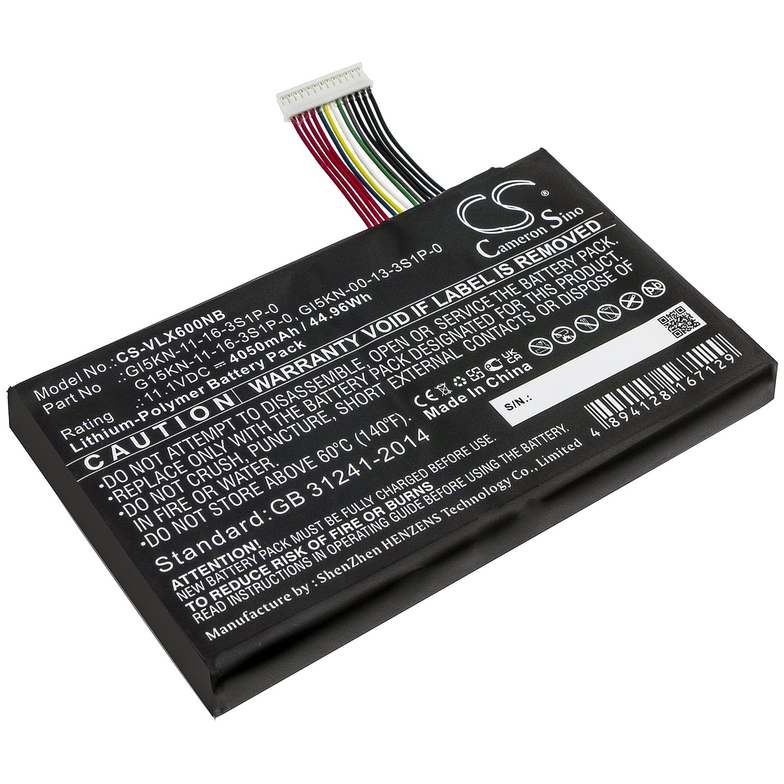 Li-Polymer Battery fits Hasee, F117-f2k, Kp7gt, Z7-kp7d2 11.1V, 4050mAh Notebook & Laptop Cameron Sino Technology Limited