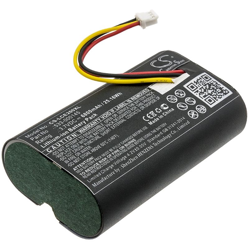 Li-ion Battery fits Logitech, 861-000066, Circle 2, Ices-3(3) 3.7V, 6800mAh Home Security Camera Cameron Sino Technology Limited