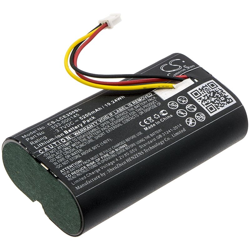 Li-ion Battery fits Logitech, 861-000066, Circle 2, Ices-3(3) 3.7V, 5200mAh Home Security Camera Cameron Sino Technology Limited