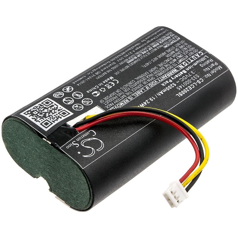 Li-ion Battery fits Logitech, 861-000066, Circle 2, Ices-3(3) 3.7V, 5200mAh Home Security Camera Cameron Sino Technology Limited