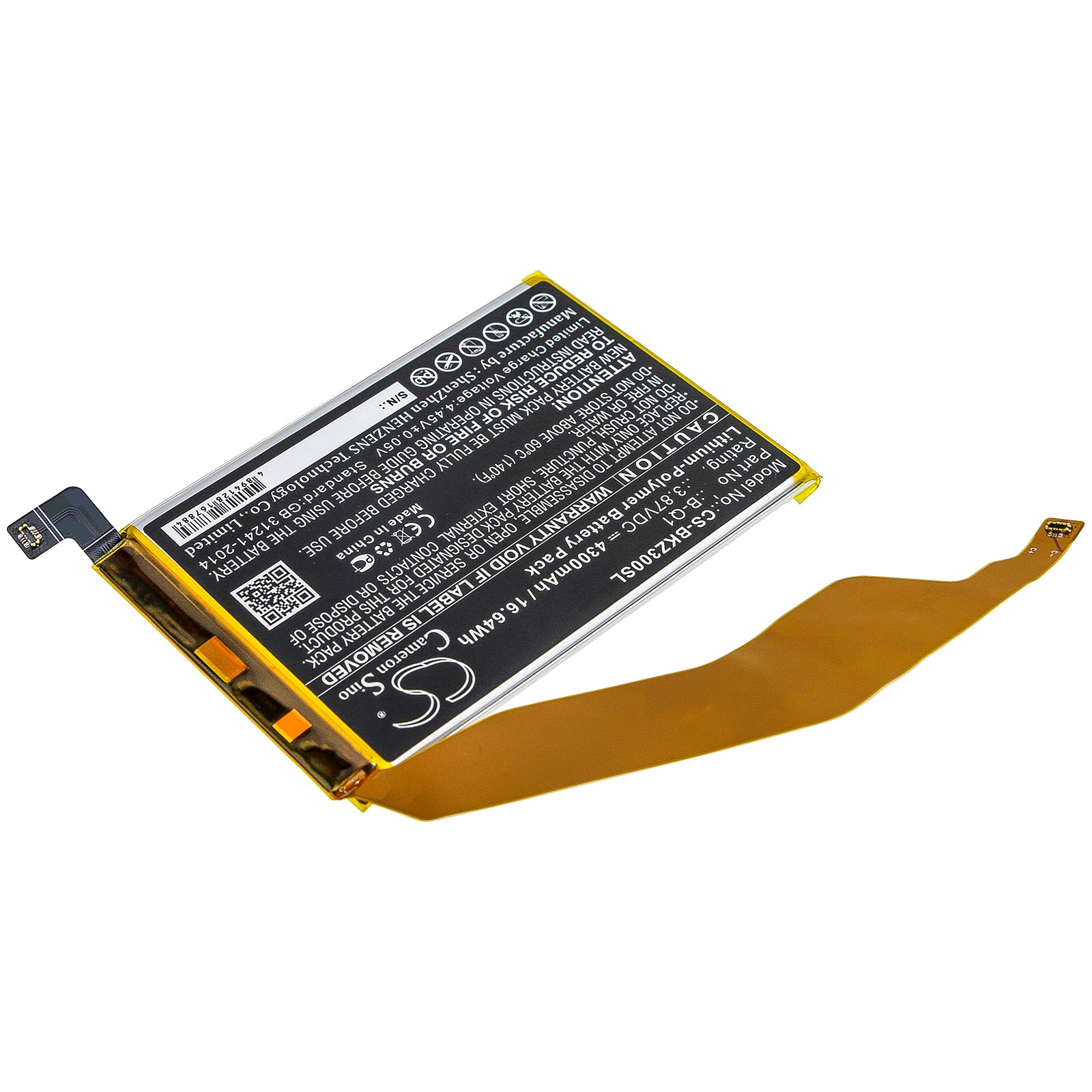 Li-Polymer Battery fits Wiko, M1790, View Xl 3.85V, 3000mAh Mobile & SmartPhone Cameron Sino Technology Limited