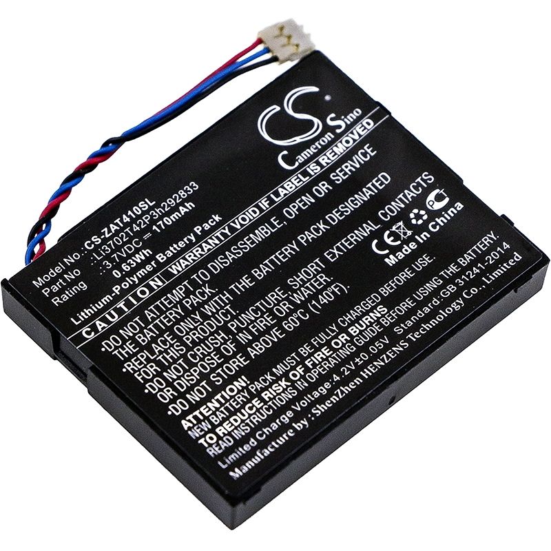 Li-Polymer Battery fits Zte, 2ahr8-at41, At41, Gd500 3.7V, 170mAh Hotspot Cameron Sino Technology Limited