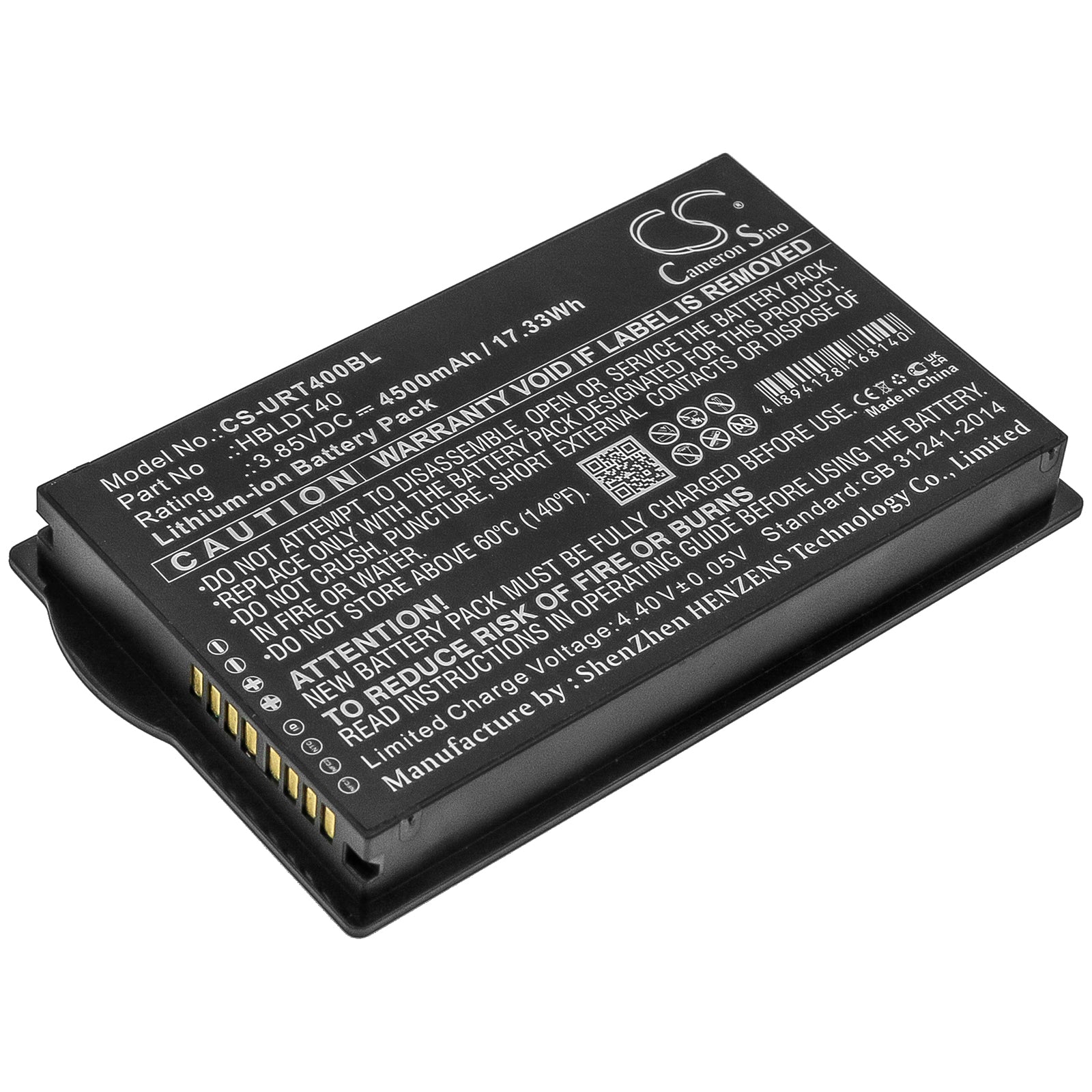 Li-ion Battery fits Urovo, Dt40 3.85V, 4500mAh Business Cameron Sino Technology Limited