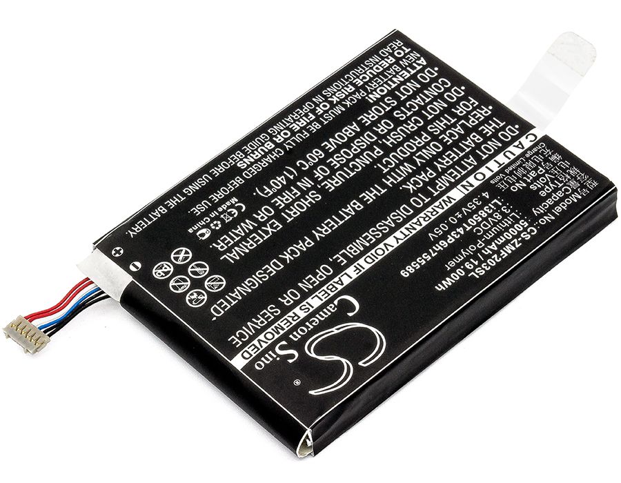 Li-Polymer Battery fits Softbank, 203z, Gl09p, Zte 3.8V, 5000mAh Hotspot Cameron Sino Technology Limited