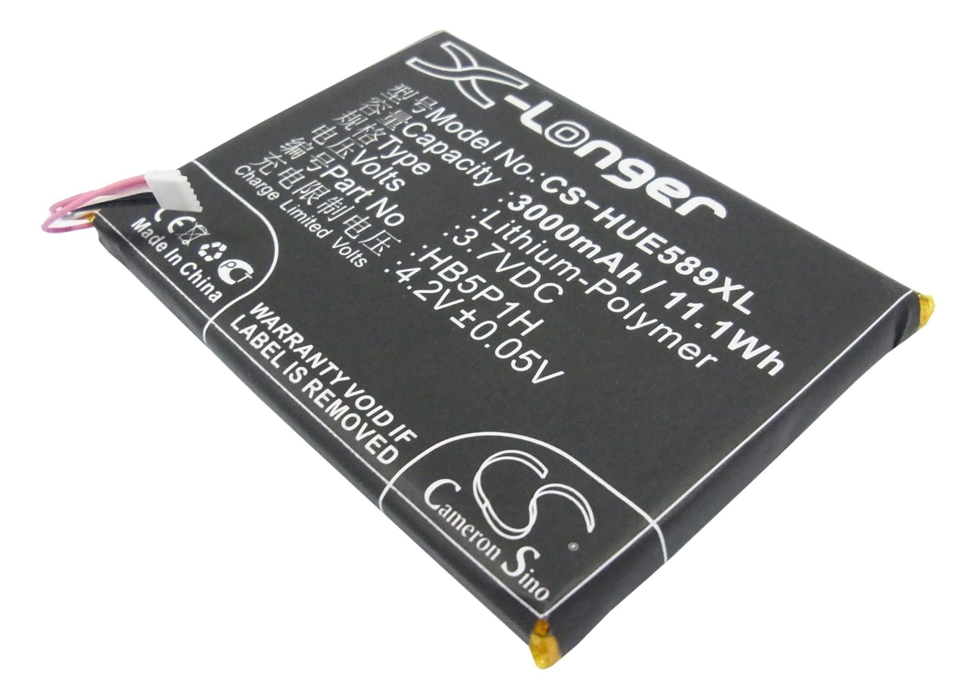 Li-Polymer Battery fits Huawei, E5776, E5776s, E5776s Lte 3.7V, 3000mAh Hotspot Cameron Sino Technology Limited