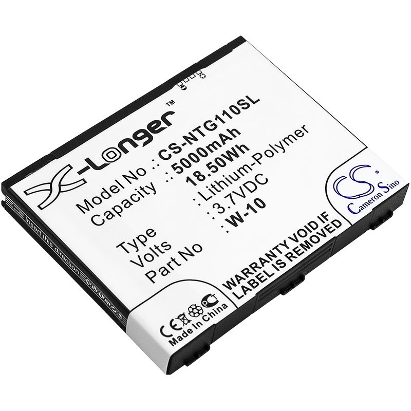 Li-Polymer Battery fits Netgear, Mr1100, Nighthawk M1, Telstra 3.7V, 5000mAh Hotspot Cameron Sino Technology Limited