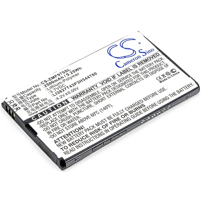 Li-Polymer Battery fits Softbank, Pocket Wifi 303zt, Zte, 303zt 3.7V, 2500mAh Hotspot Cameron Sino Technology Limited