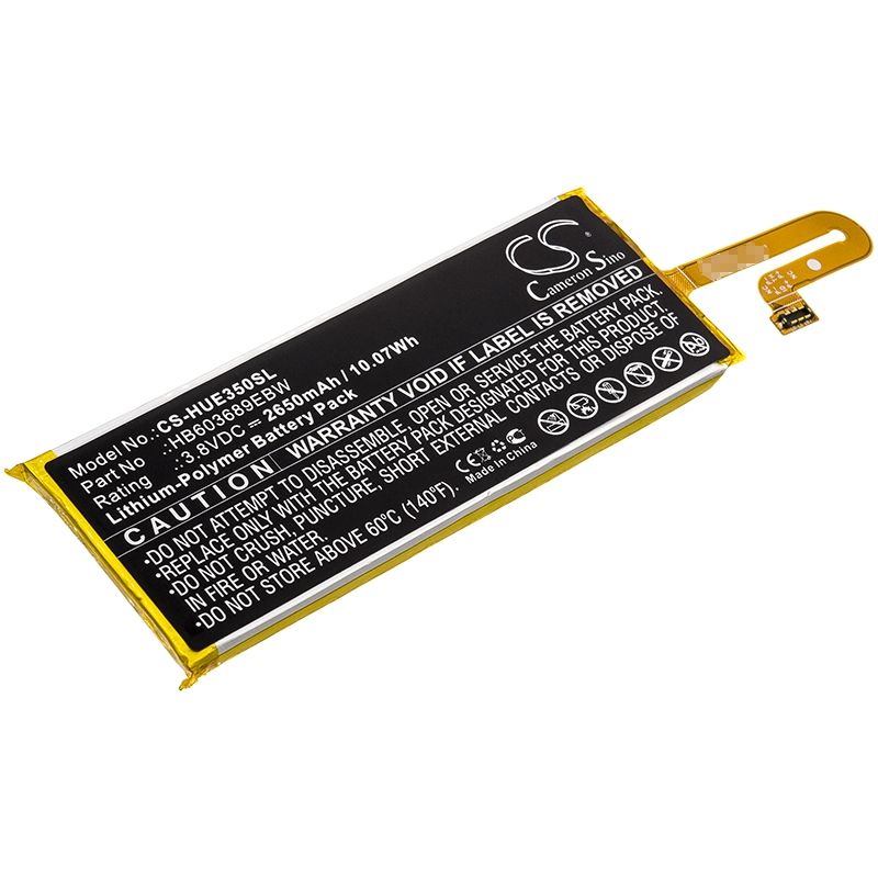Li-Polymer Battery fits Huawei, Hwd35, Speed Wi-fi Next W04, Speed Wi-fi Next W05 3.8V, 2650mAh Hotspot Cameron Sino Technology Limited