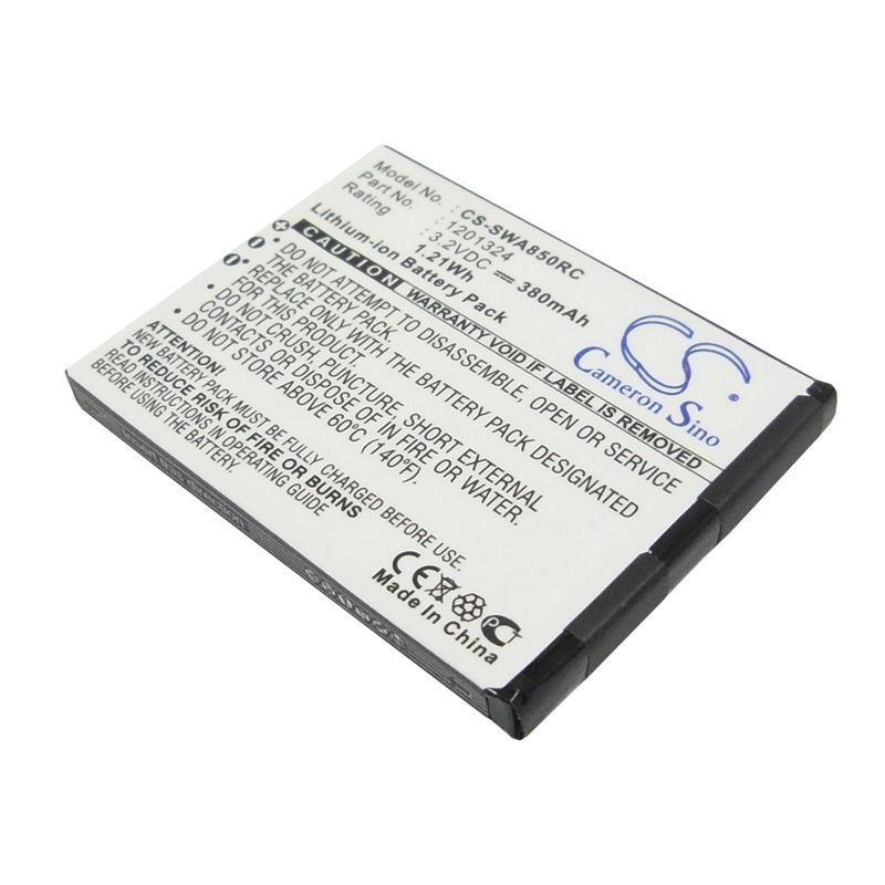 Li-ion Battery fits Sierra Wireless, Aircard 595u, Aircard 875u, Aircard 880u 3.2V, 380mAh Hotspot Cameron Sino Technology Limited