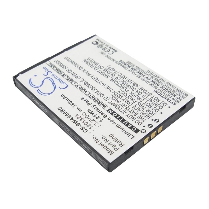 Li-ion Battery fits Sierra Wireless, Aircard 595u, Aircard 875u, Aircard 880u 3.2V, 380mAh Hotspot Cameron Sino Technology Limited