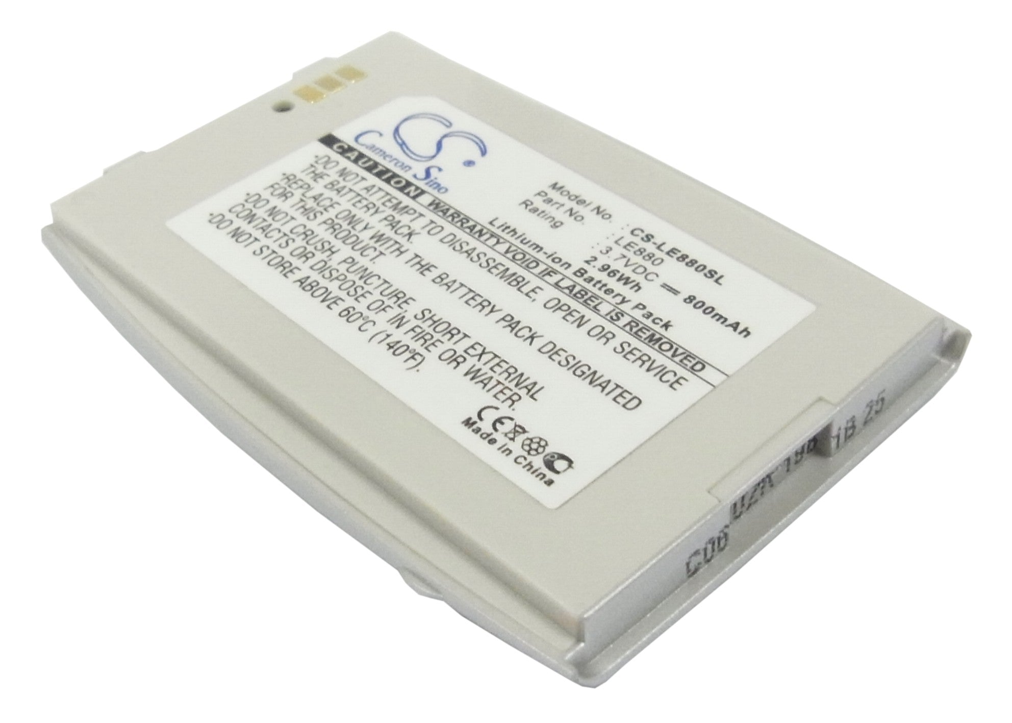 Li-Polymer Battery fits Lg, Eg880, G5400, G5410 3.7V, 800mAh Mobile & SmartPhone Cameron Sino Technology Limited